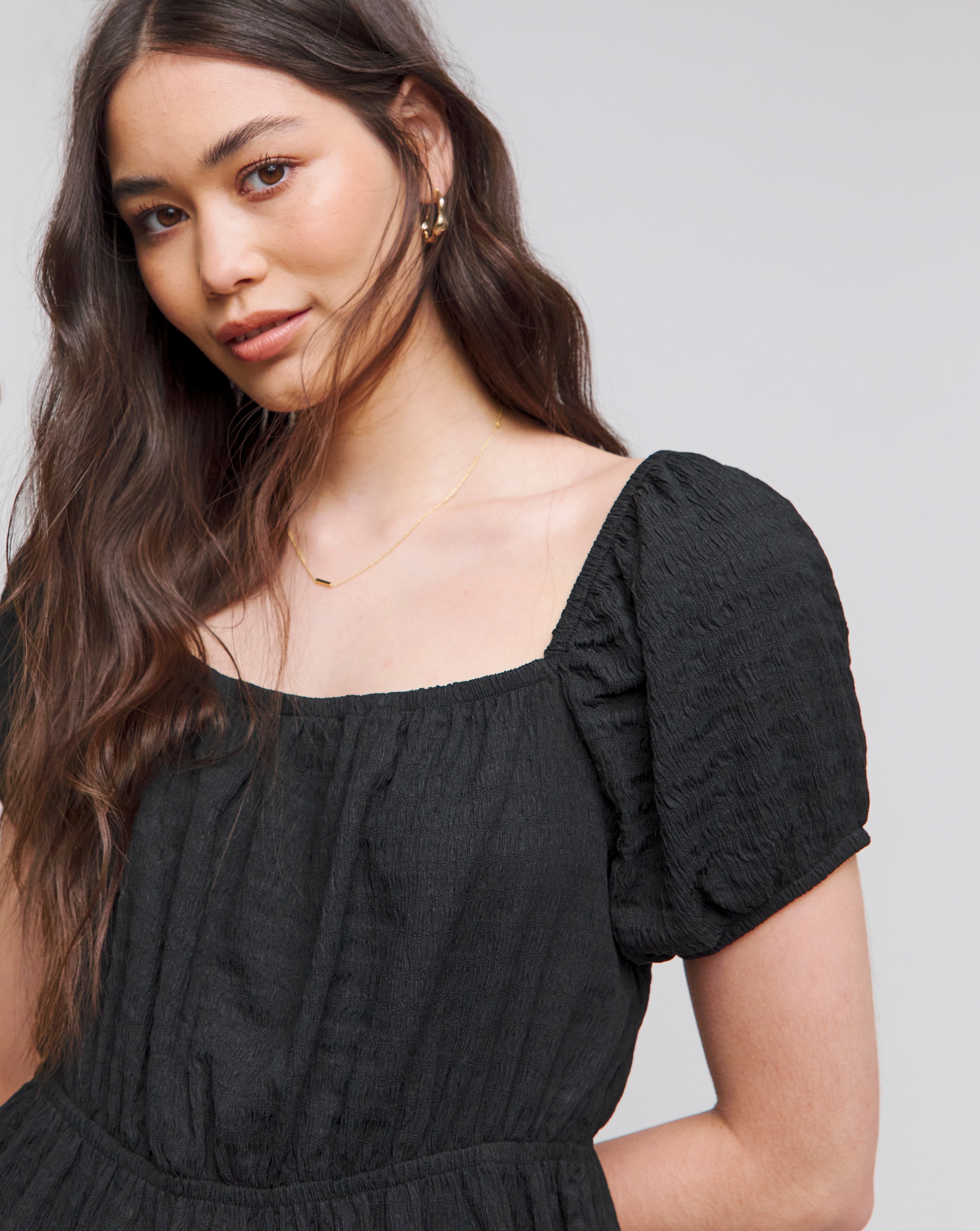 Short Sleeve Textured Top