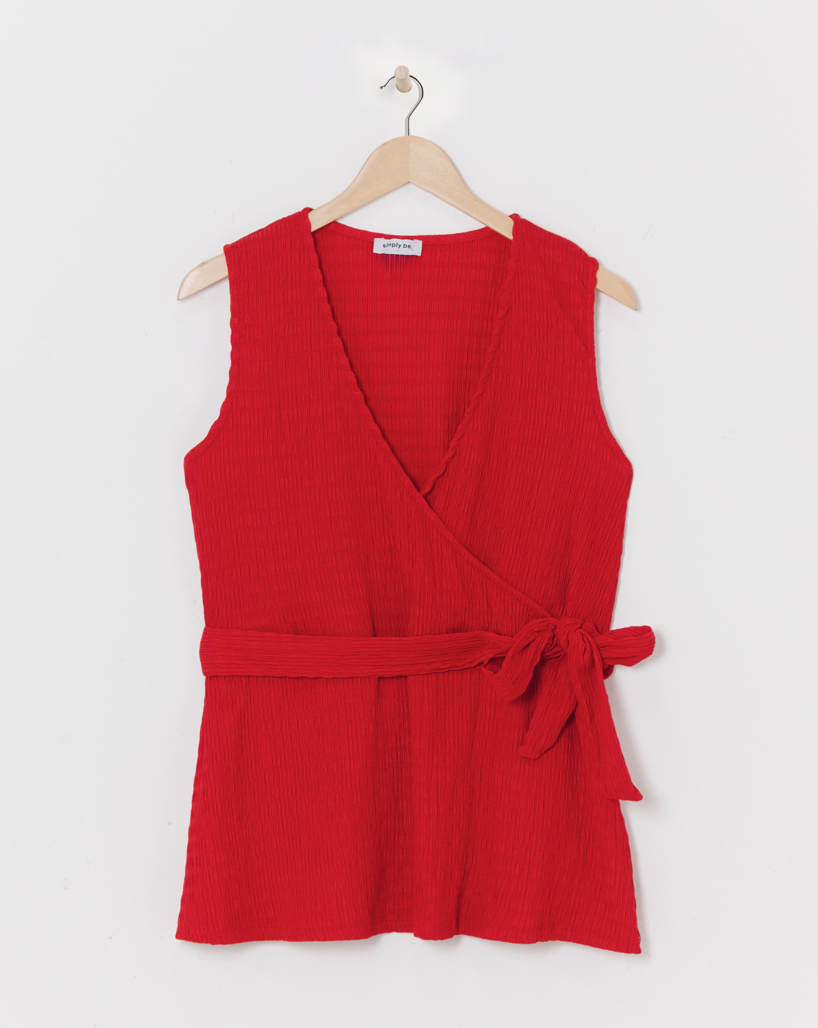 Simply Be Belted Wrap Top