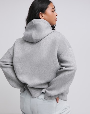 Grey Marl Embellished Luxe Modal Hoodie