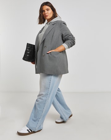 Grey Marl Core Oversized Hoodie