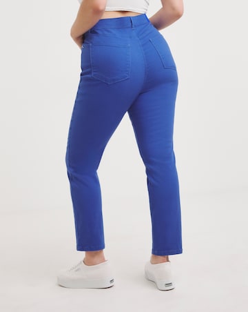 Cobalt Slim Mom Jean