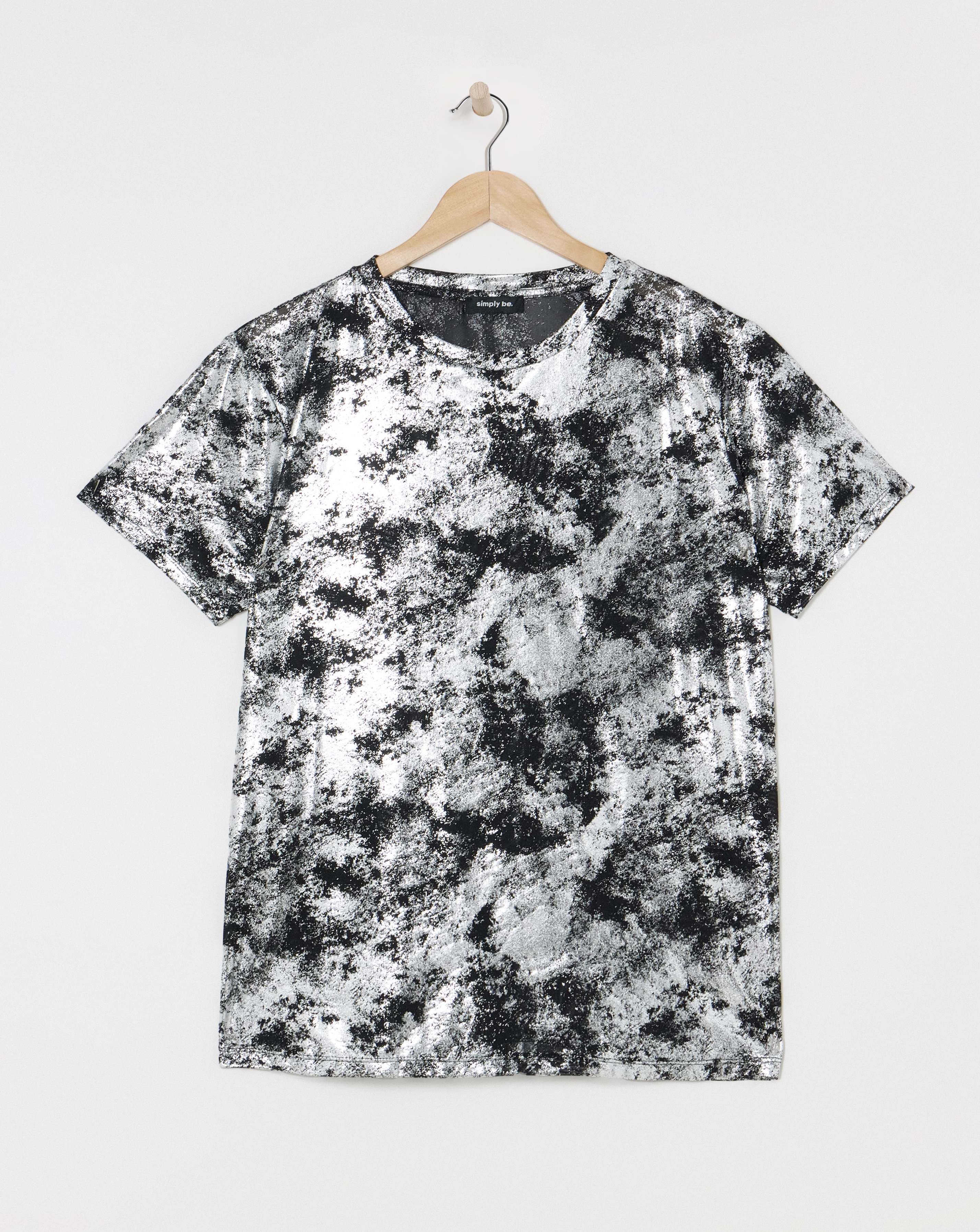 Metallic Oversized T-Shirt
