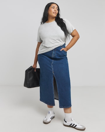 Grey Marl Diamante T-Shirt