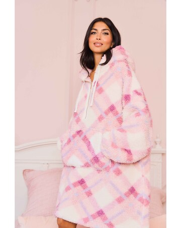 Jim Jam the Label Oversized Check Hoodie