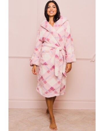 Jim Jam The Label Check Dressing Gown