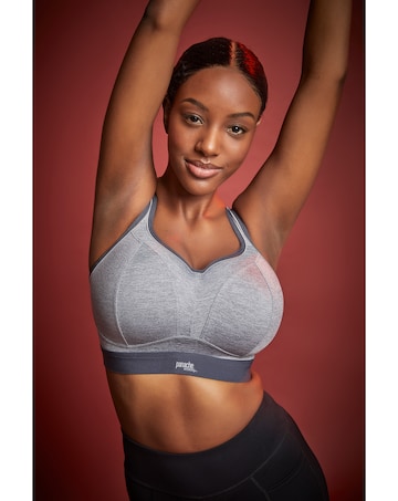 Panache Boundless Grey Marl Moulded Non Wired High Impact Sports Bra