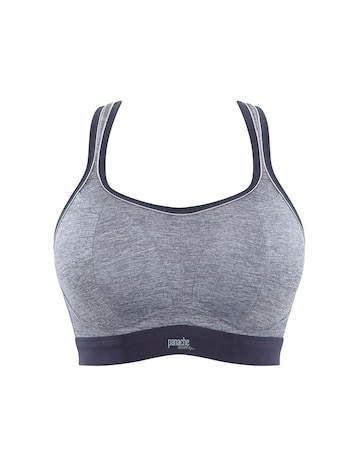 Panache Boundless Grey Marl Moulded Non Wired High Impact Sports Bra