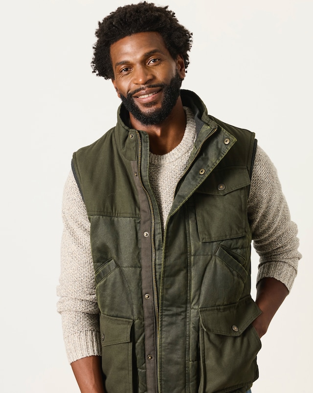 New In - FatFace Broadsands Quilted Gilet - Khaki