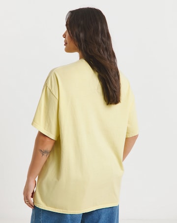 Simply Be Washed Yellow Van Gogh License T-Shirt