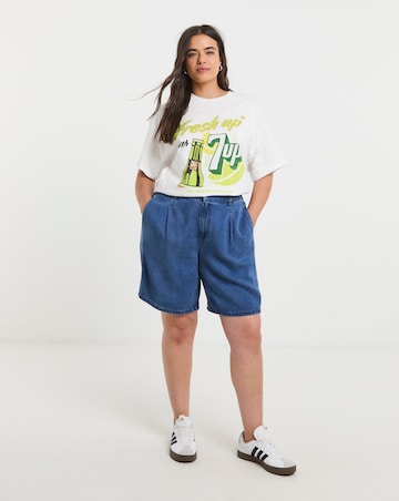 Simply Be White 7UP License T-Shirt