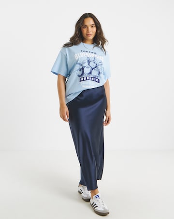 Simply Be Blue Blueberries Graphic T-Shirt