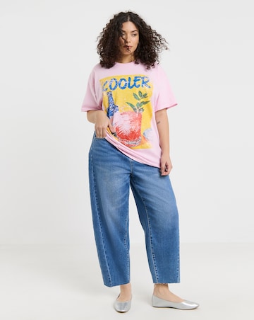 Simply Be Pink Cooler Cocktail Graphic T-Shirt