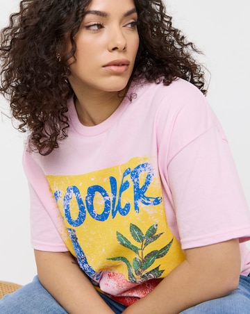 Simply Be Pink Cooler Cocktail Graphic T-Shirt