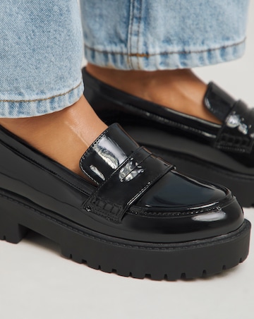 Dallas Chunky Penny Loafer - Wide Fit (E)