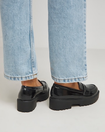 Dallas Chunky Penny Loafer - Wide Fit (E)