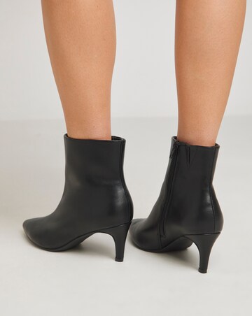 Sabine Ankle Kitten Heel Boots - Wide Fit (E)