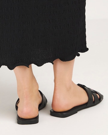 Tatiana Woven Flat Sandals Wide E Fit