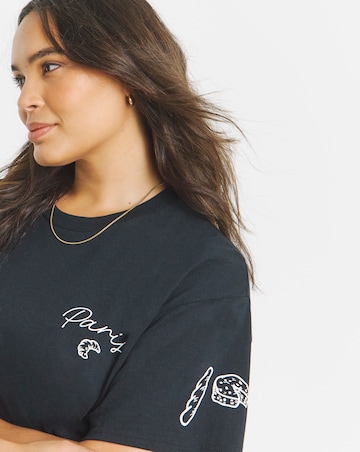 Black Paris Graphic T-Shirt