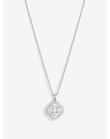 Jon Richard CZ Crystal Clover Pendant