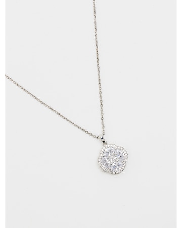 Jon Richard CZ Crystal Clover Pendant