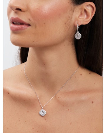 Jon Richard CZ Crystal Clover Pendant