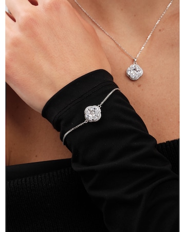 Jon Richard CZ Crystal Clover Pendant