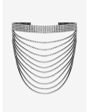 Mood Hematite Crystal Layered Choker