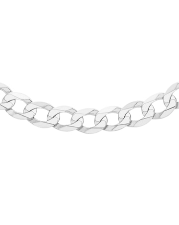 Gents Sterling Silver Flat Curb Chain