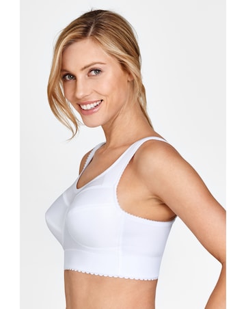 Miss Mary of Sweden Cotton Simplex Non Wired Activity Bra White
