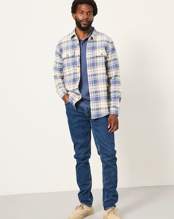 FatFace Alner Check Long Sleeve Shirt (Regular & Tall) - Blue Multi
