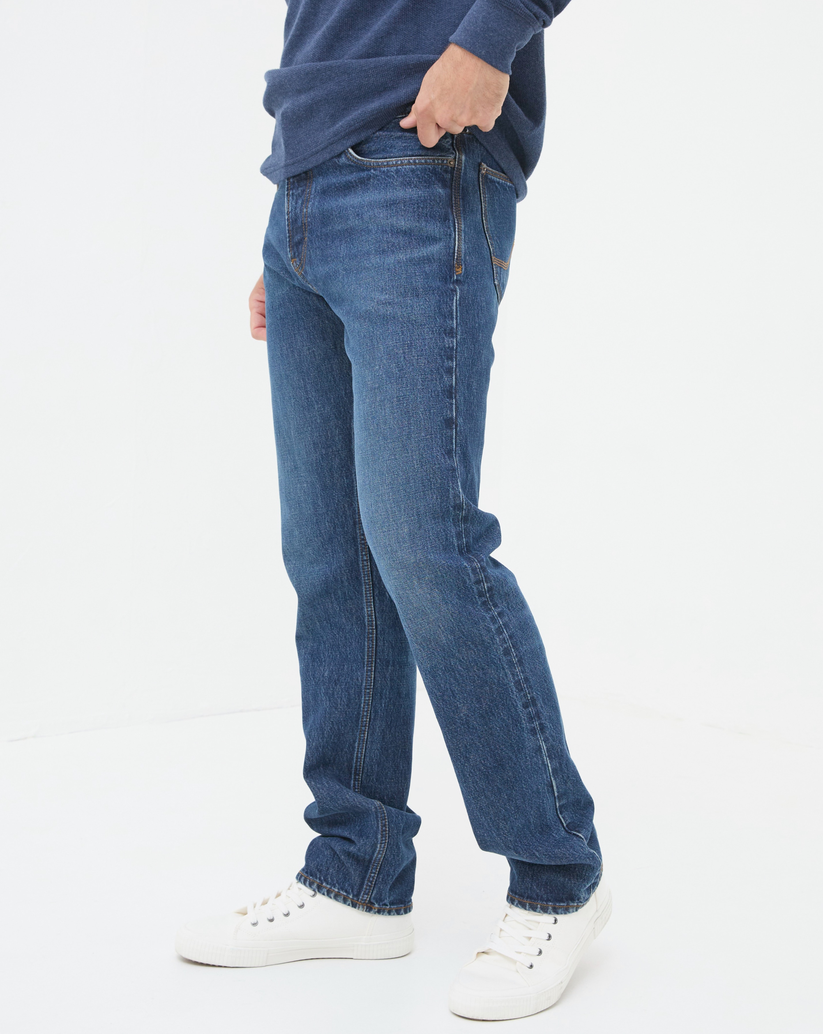 New In - FatFace Straight Fit Jean - Indigo
