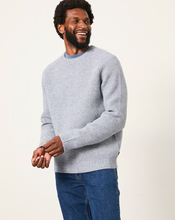 FatFace Bourton Knitted Jumper (Regular & Tall) - Light Blue