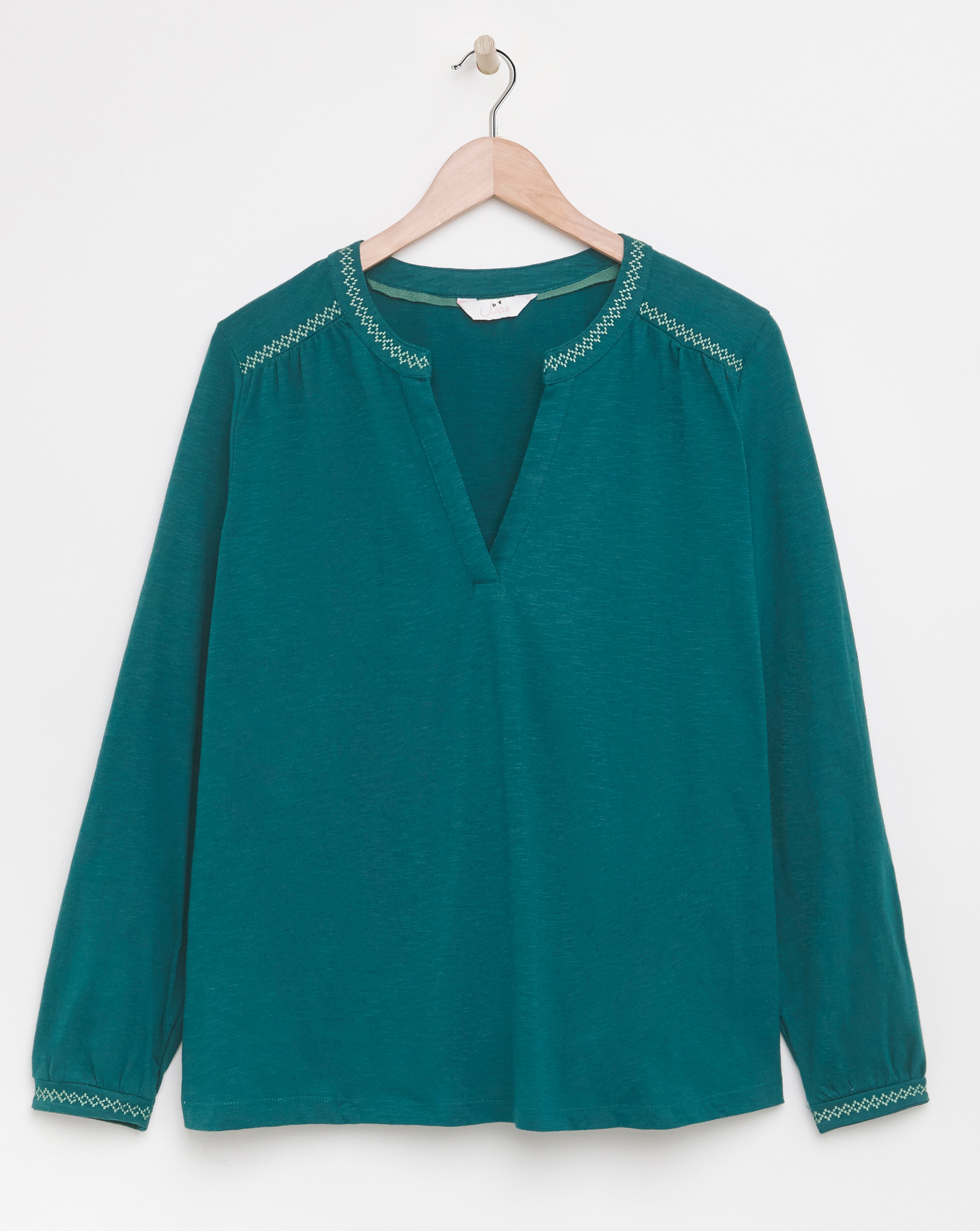 Julipa Embroidered Jersey Top