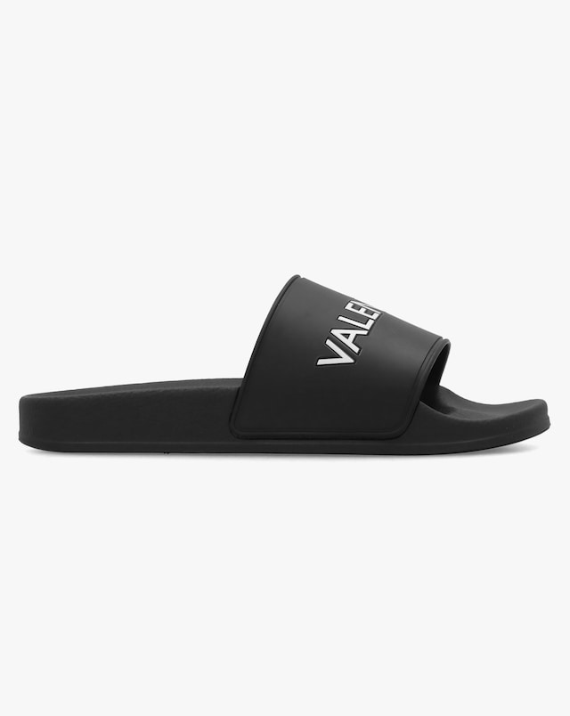 Valentino Bags Giada Black Logo Sliders Standard Fit