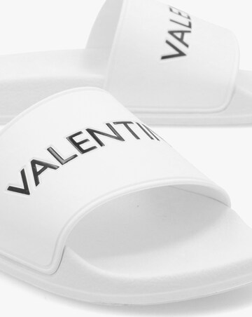 Valentino Bags Giada White Logo Sliders Standard Fit