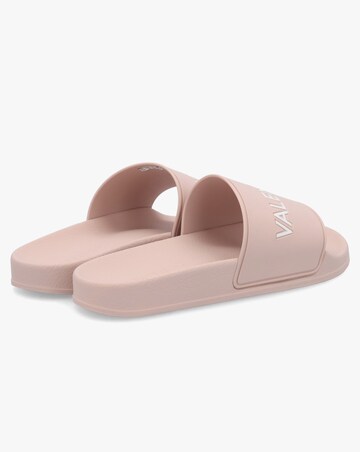 Valentino Bags Giada Pink Logo Sliders Standard Fit