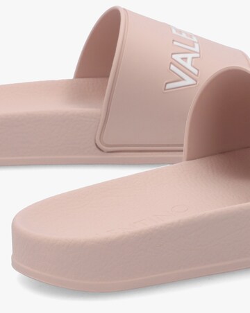 Valentino Bags Giada Pink Logo Sliders Standard Fit