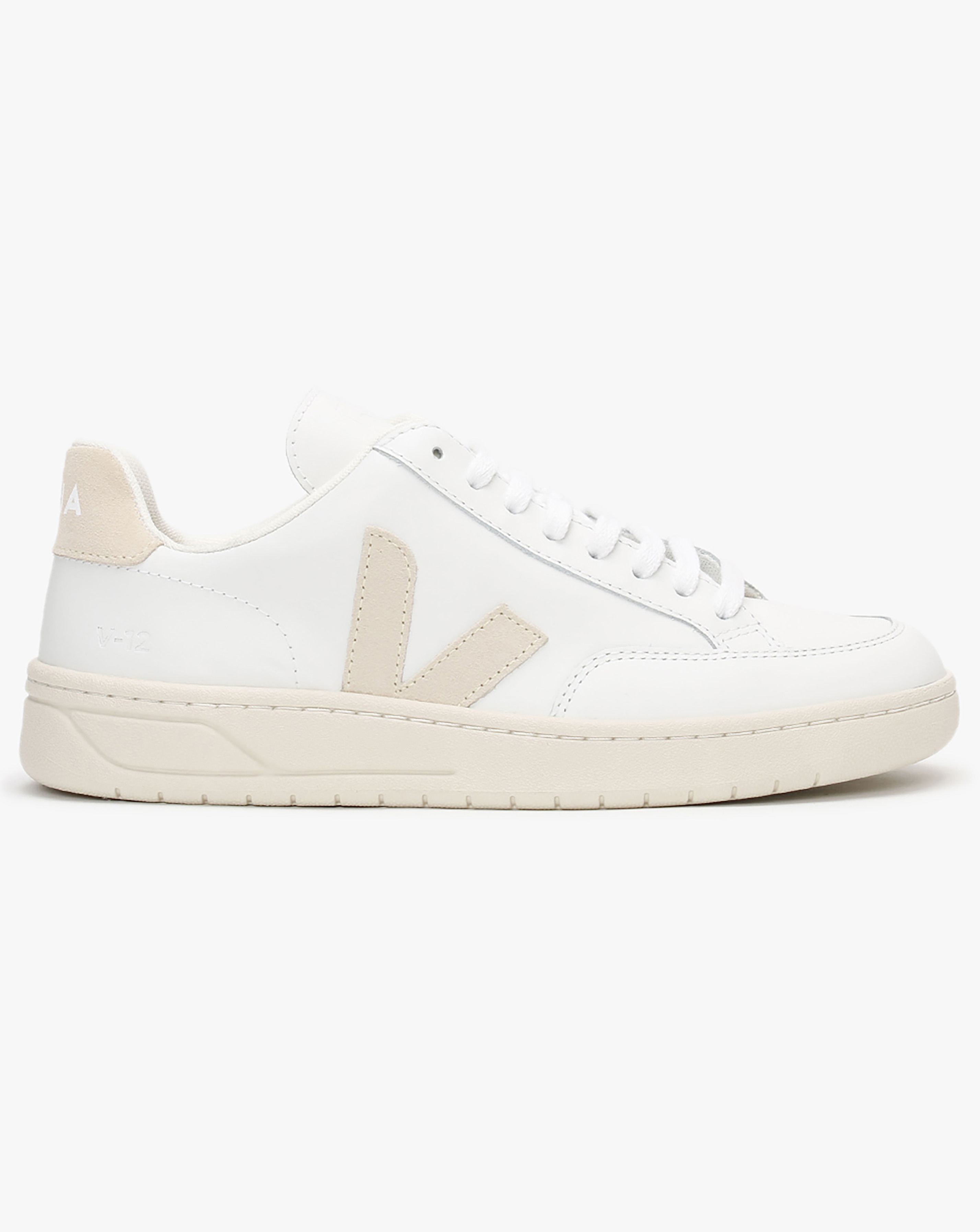 New In - Veja V-12 Extra White Sable Trainers
