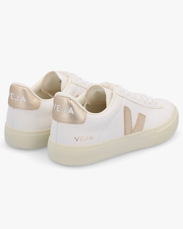 Veja Campo Extra White Platine Chromefree Leather Trainers