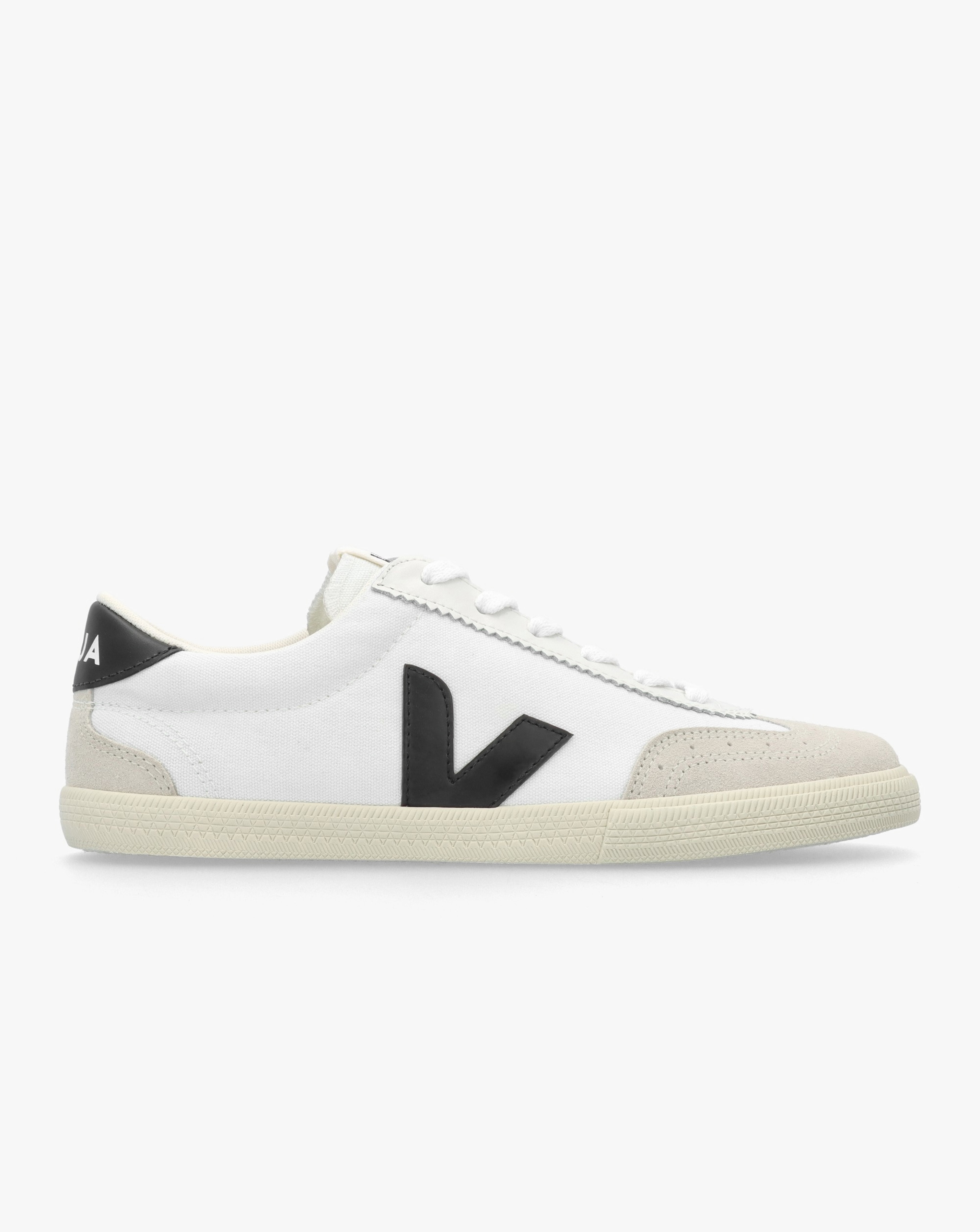 New In - Veja Volley White Black Canvas Trainers