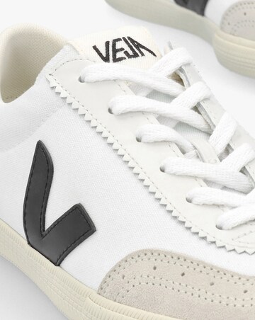 Veja Volley White Black Canvas Trainers