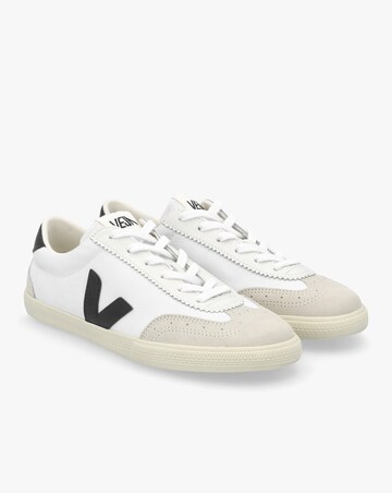 Veja Volley White Black Canvas Trainers