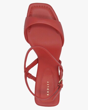 Radley Meadow Road Flame Leather Heeled Sandals Standard Fit