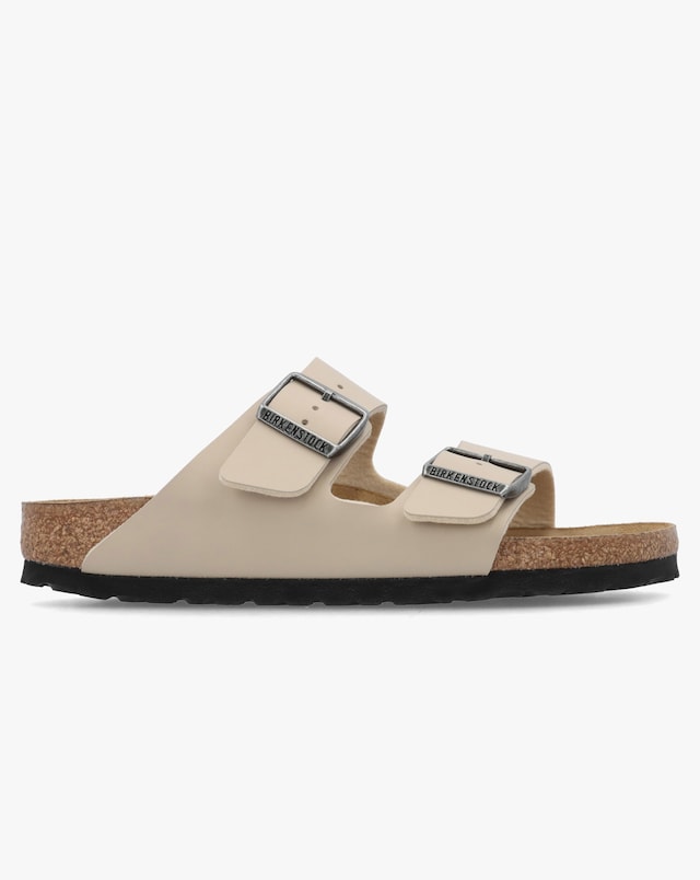 Birkenstock Arizona Birko-Flor Sandcastle Two Bar Mules Narrow Width