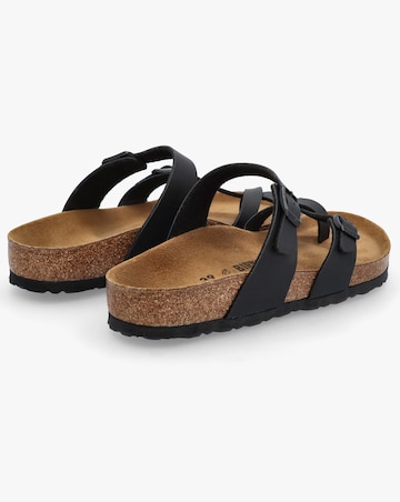 Birkenstock Mayari Black Birko-Flor Thong Sandals Standard Fit