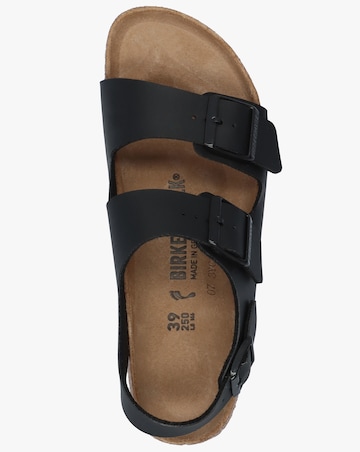Birkenstock Milano Black Birko-Flor Sandals Narrow Width