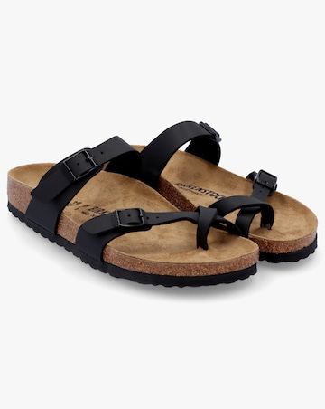Birkenstock Mayari Black Birko-Flor Thong Sandals Narrow Fit