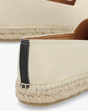 Daniel Joey Cream Leather Toe Cap Espadrilles Standard Fit
