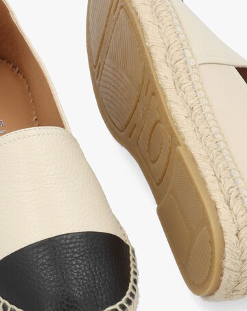 Daniel Joey Cream Leather Toe Cap Espadrilles Standard Fit