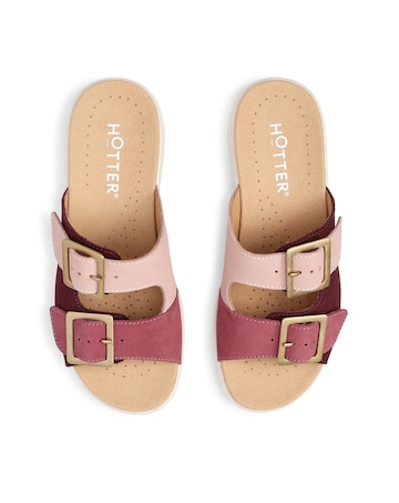 Hotter Sunny Wide Fit Nubuck Sandal